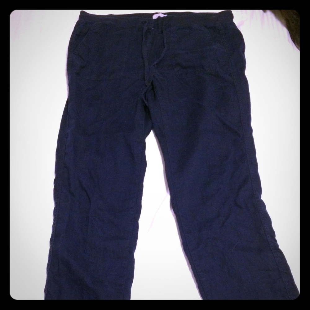 Navy Blue Lou Grey linen pants